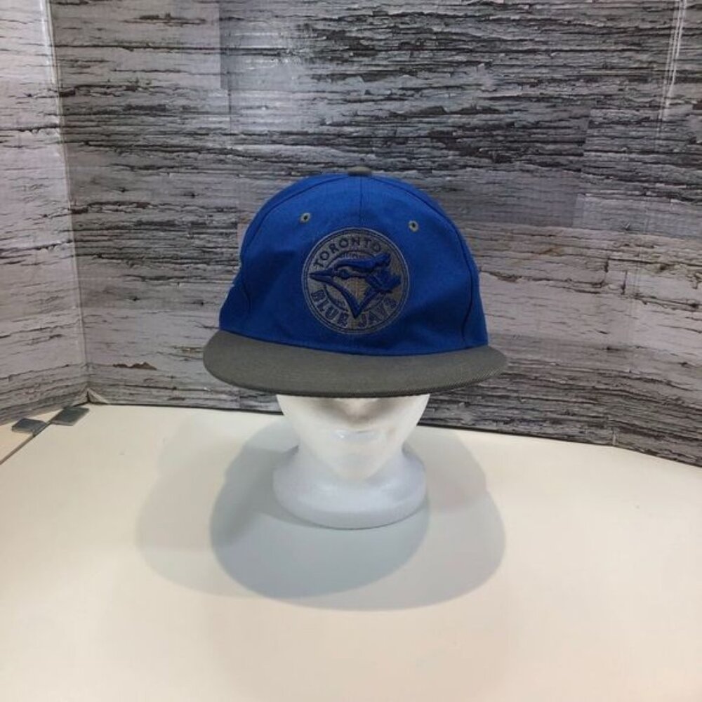 toronto Blue Jays Snap Back Adjustable Hat Blue and Grey